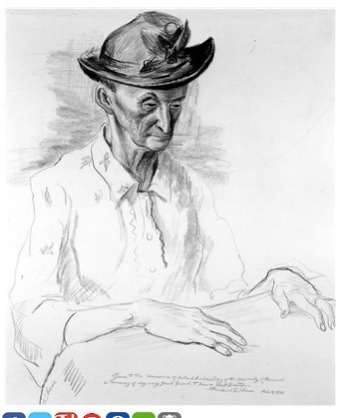 "Portrait: Mrs. Kate Robinson" Study by Fred Shane, Image 1.