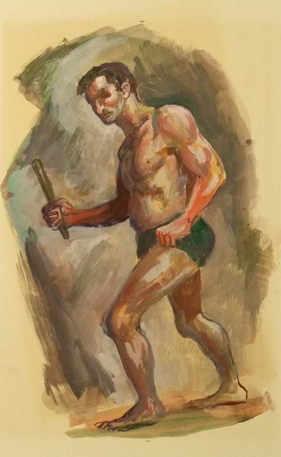 "Man with Baton by Fred Shane, Image 1.