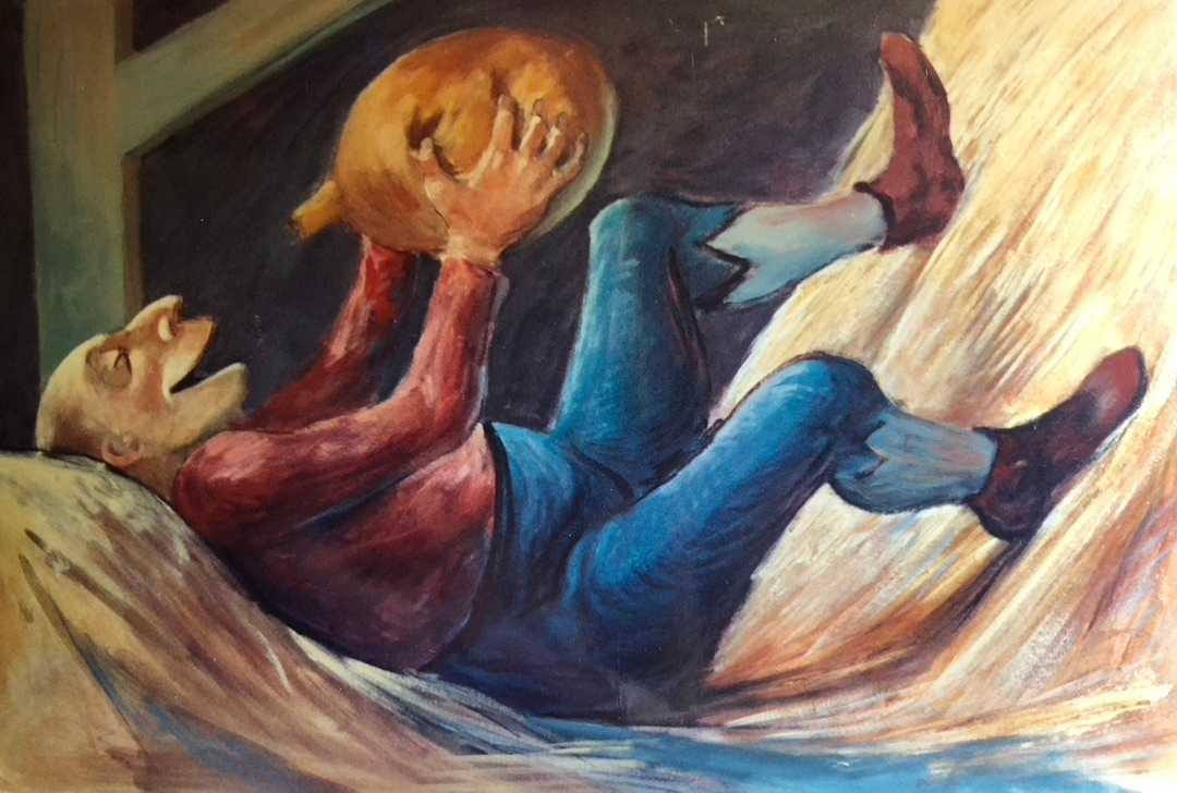 "Funny Guy Drinking" aka "Haystack by Fred Shane, Image 1.