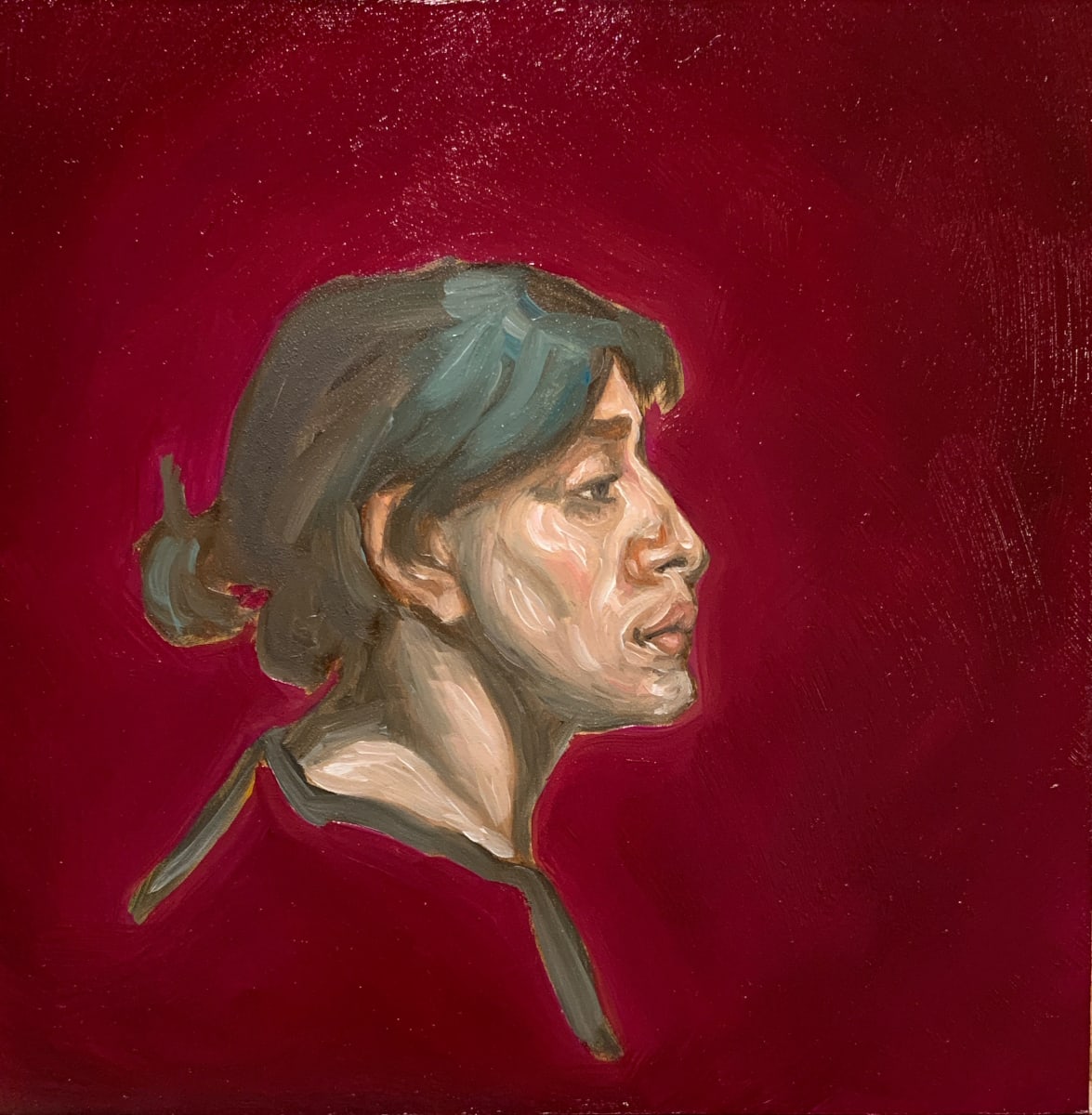 Portrait, after Kathryn Engberg by Tia Koulianos 