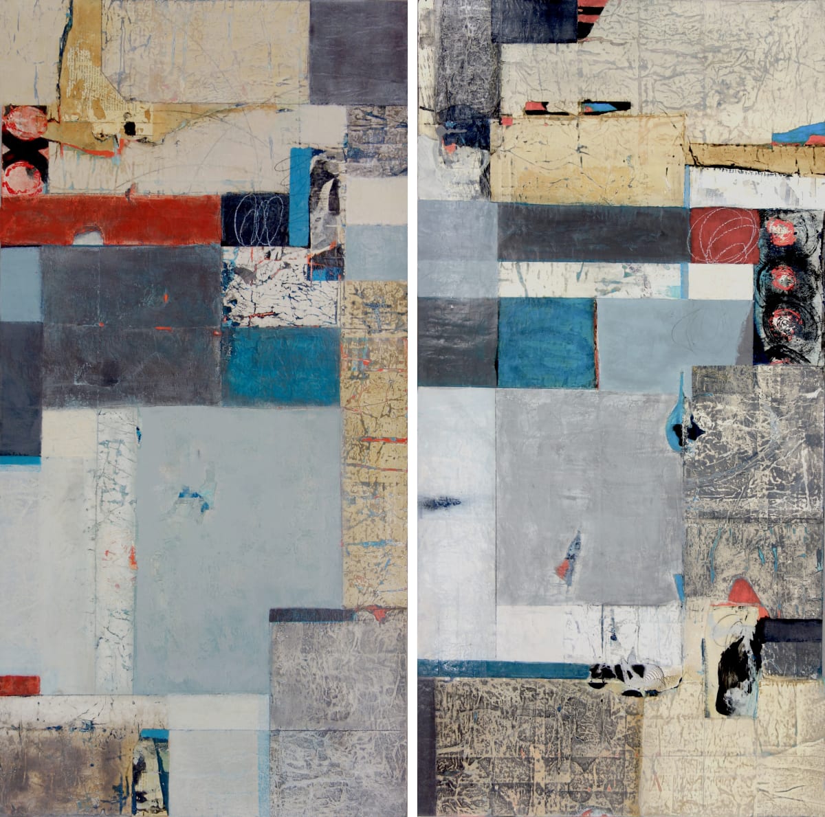 Organizing Space Diptych by Shirley Williams 