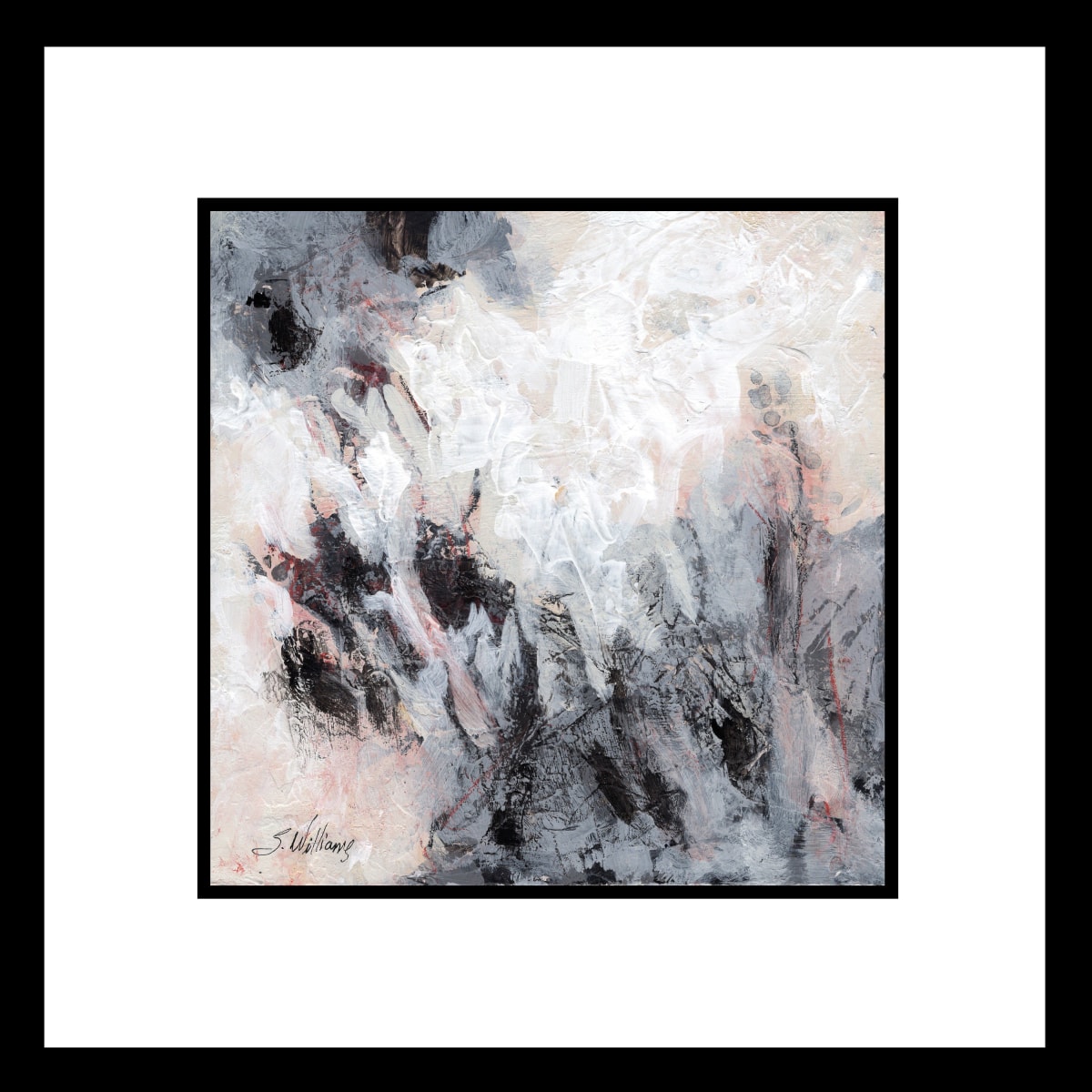 Not Just Black & White by Shirley Williams  Image: Not Just Black & White framed ready to hang