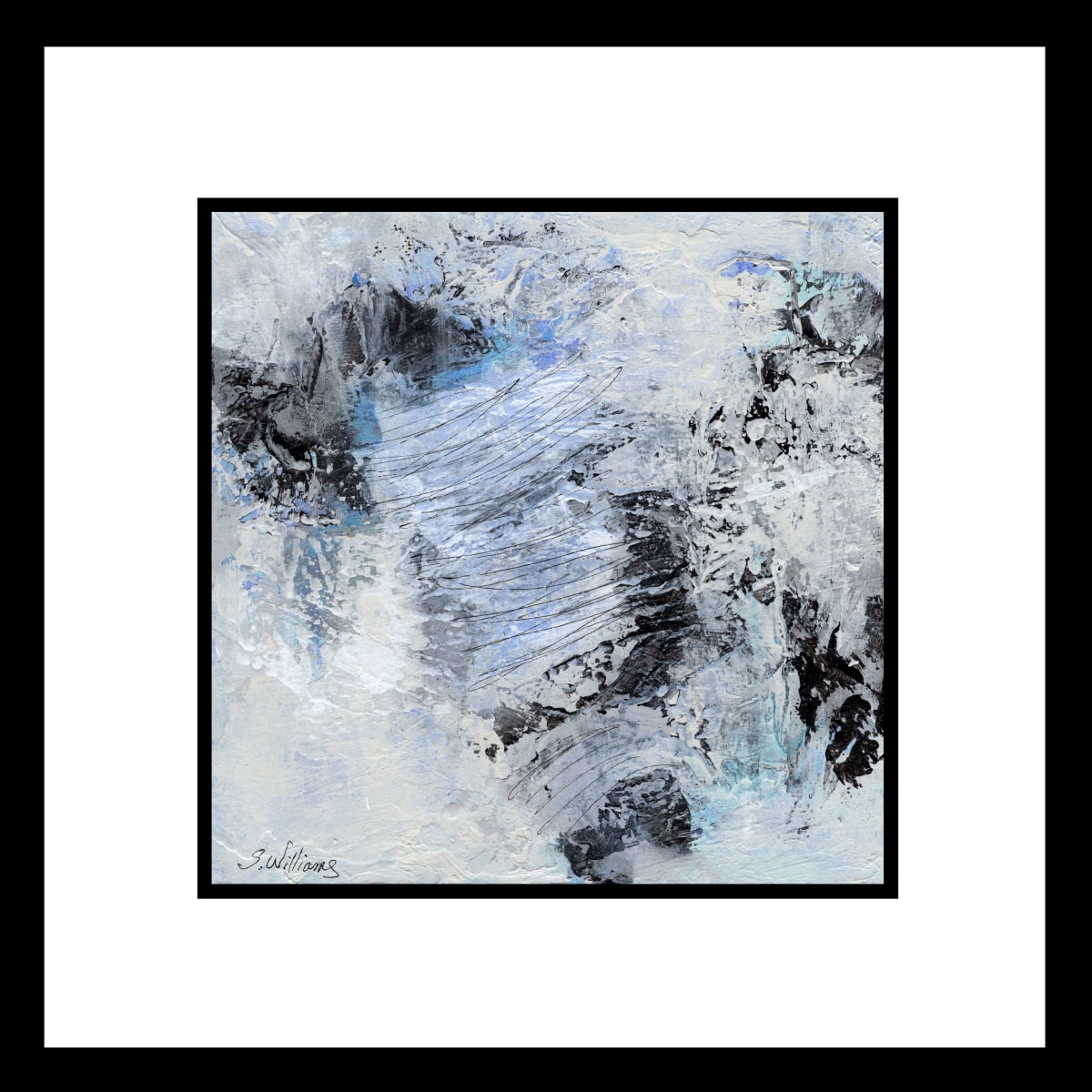Not Just Black & White by Shirley Williams  Image: One in the framed series Not Just Black & White