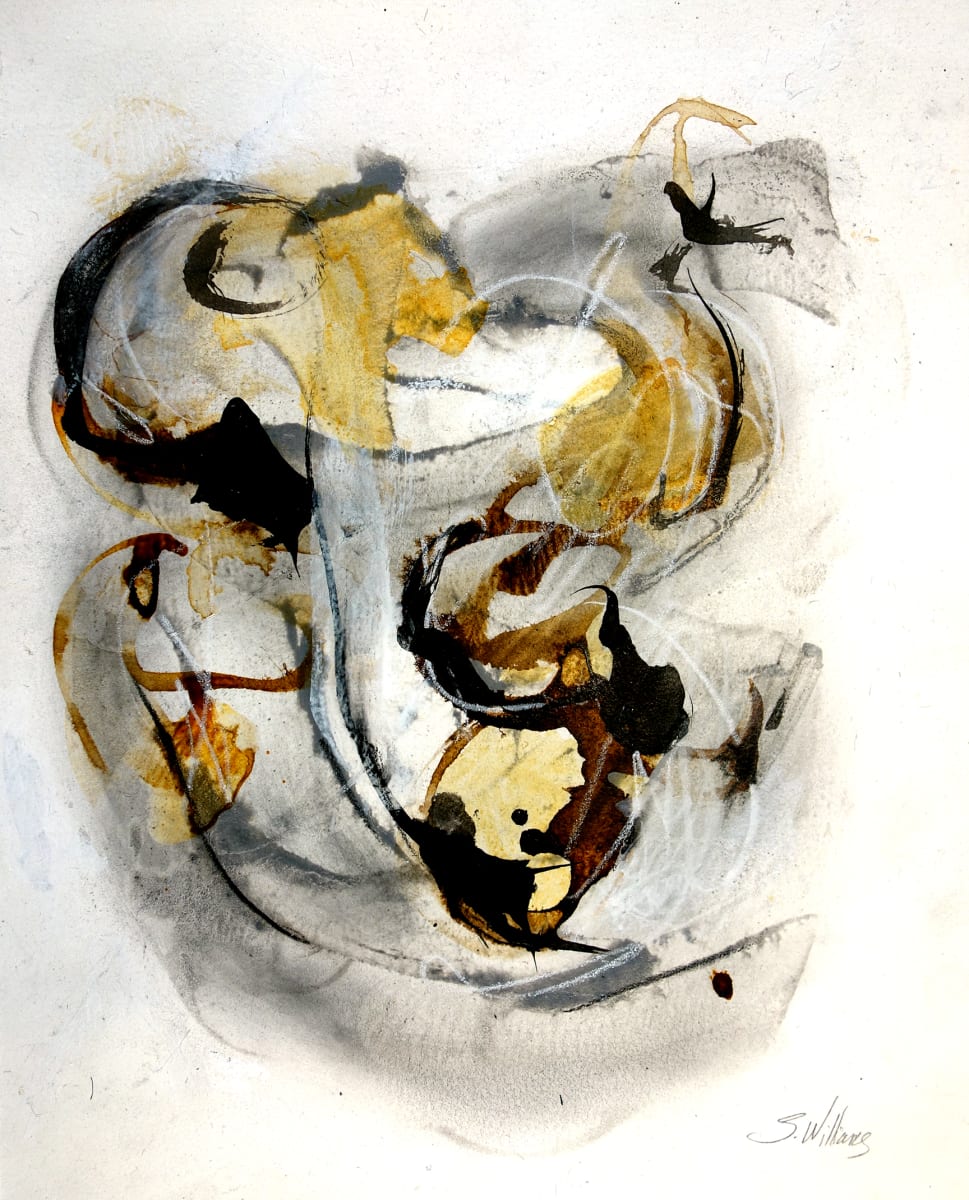 In the Wind - series by Shirley Williams  Image: In the Wind series matted ready to frame