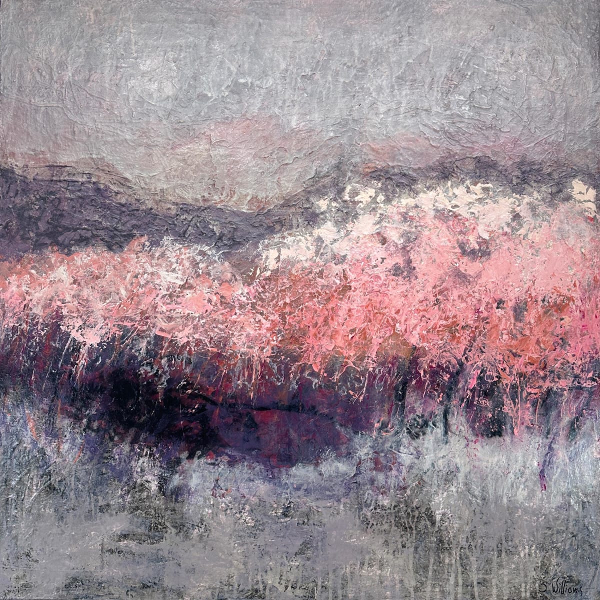 Twilight Passage by Shirley Williams  Image: Twilight Passage a textured abstract landscape painting