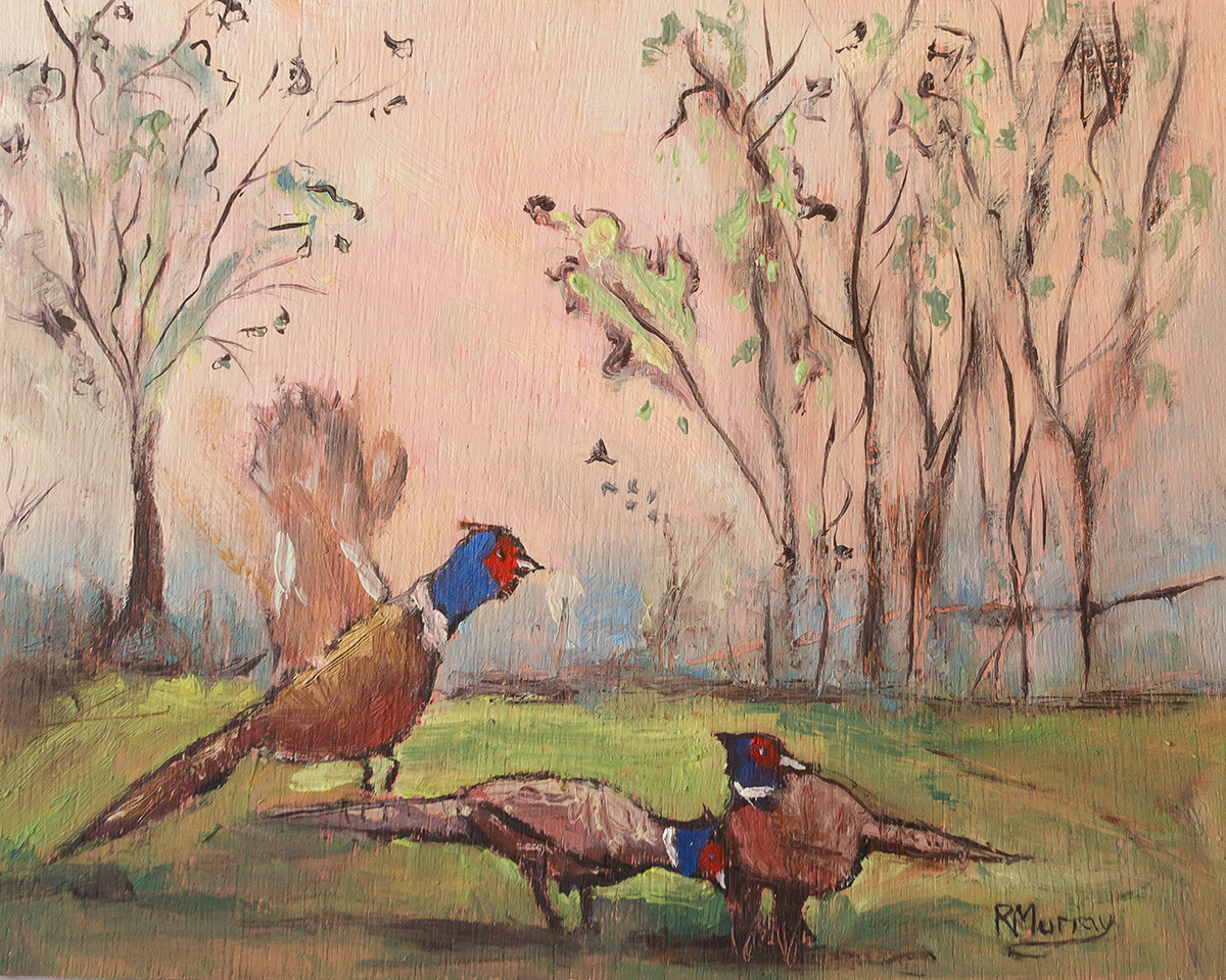 The Pheasants by Roberta Murray 