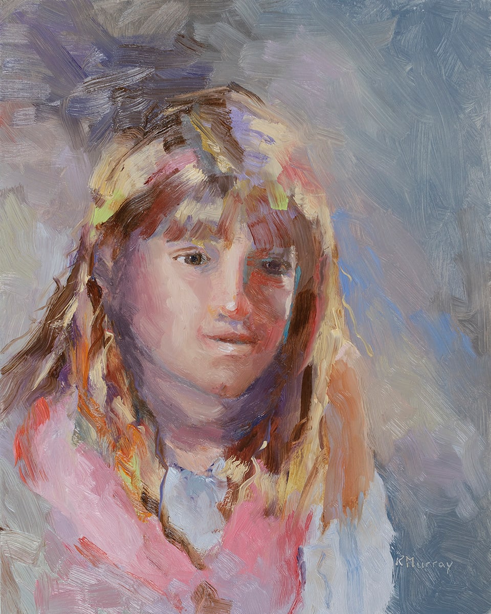 Young Girl In Pink by Roberta Murray 