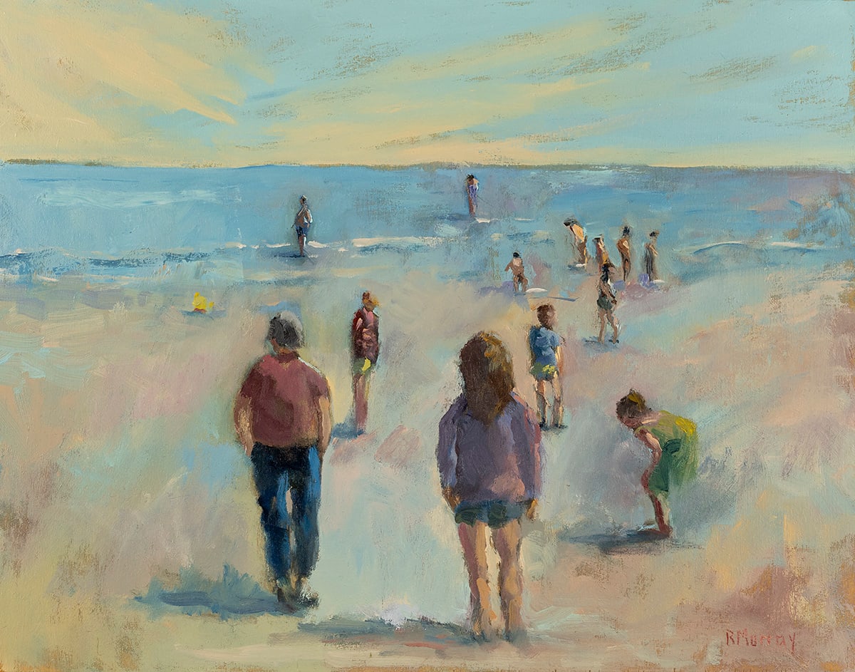 Strangers On A Beach by Roberta Murray 