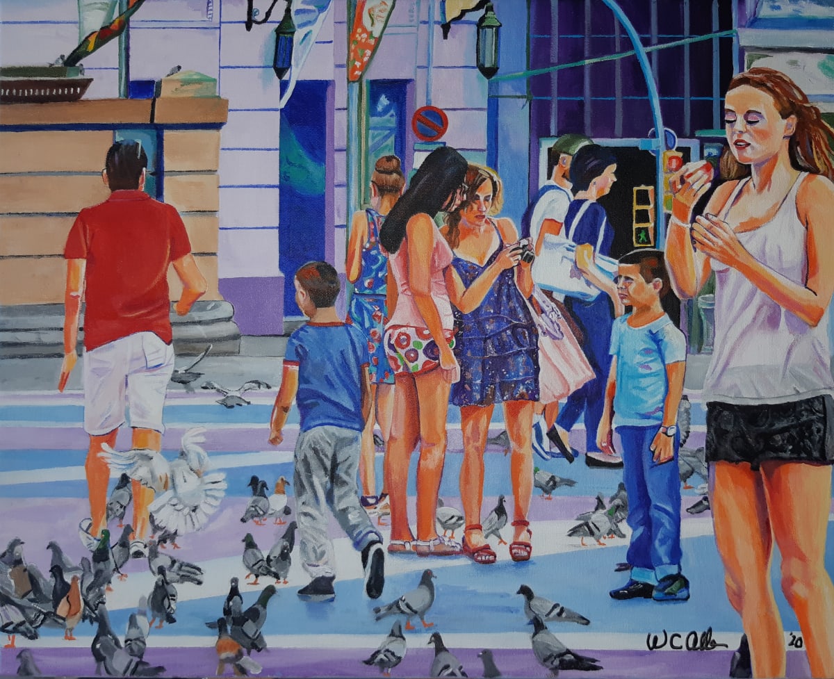 Eve in Barcelona by Wayne C. Allen  Image: Eat my apple