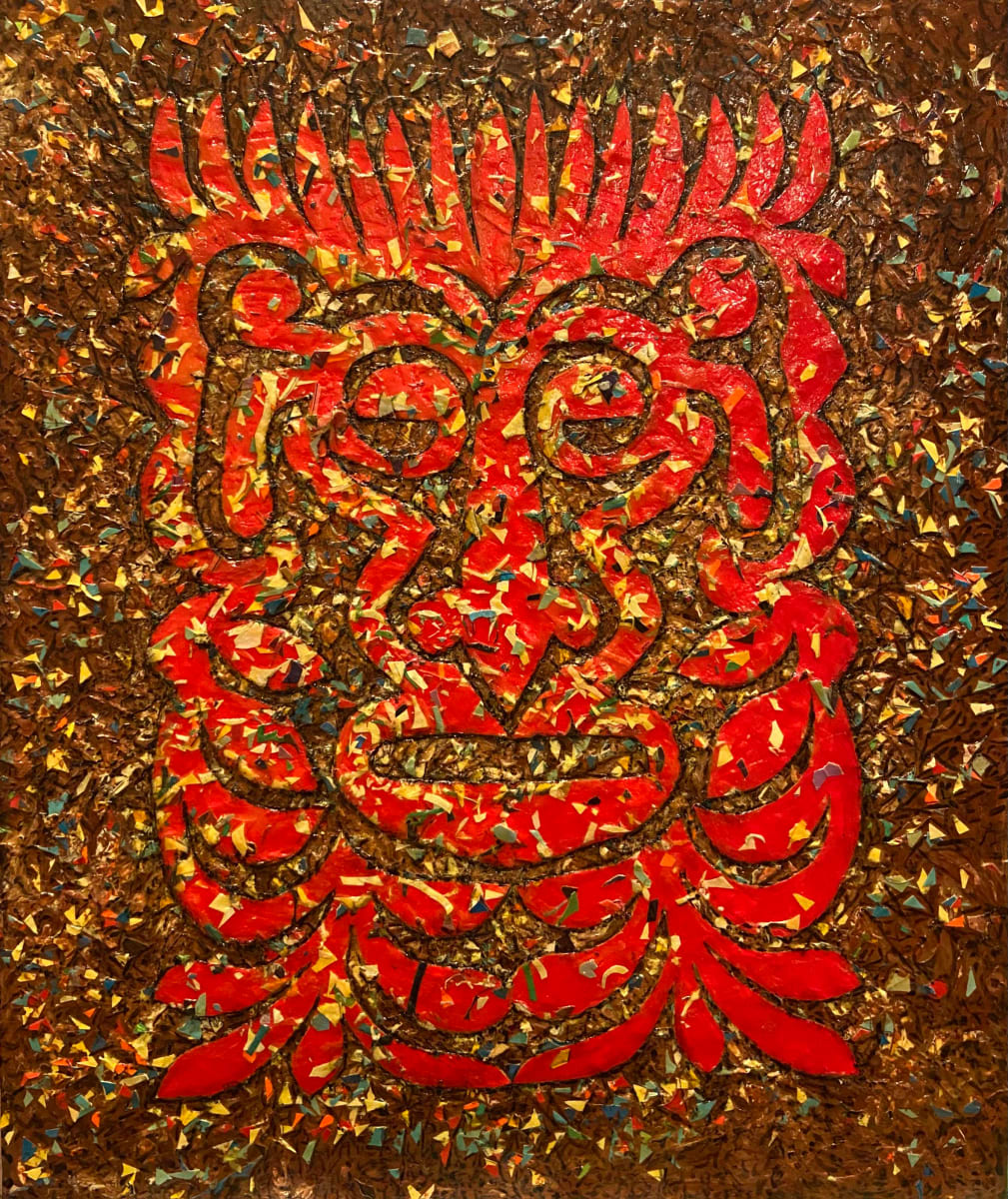 Red Face Cutout by Eric Jean-Louis, Image 1.