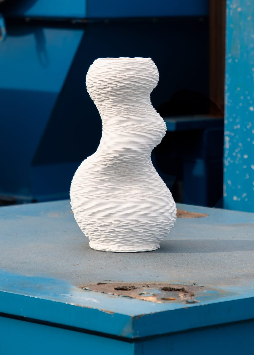 Turbulence Vessel, White by Cody Norman 