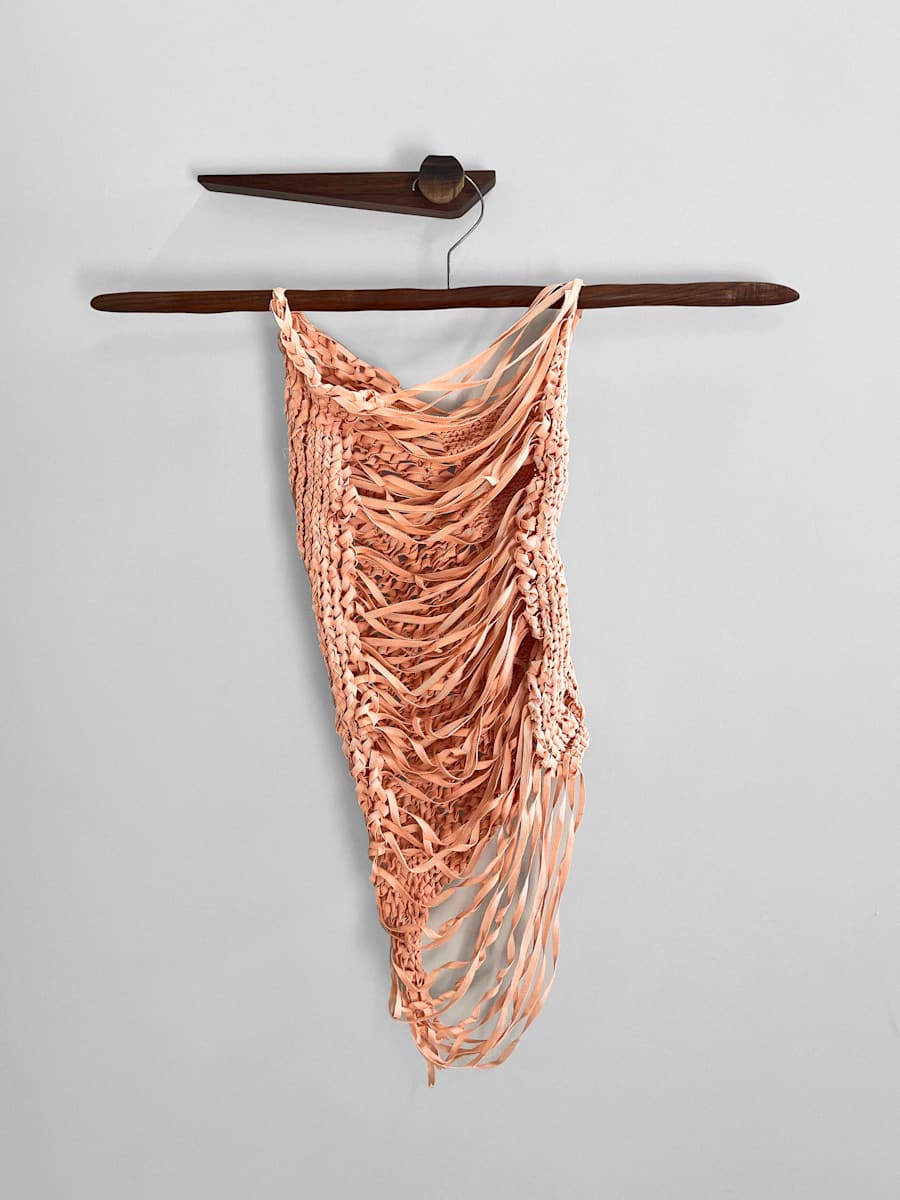Torso Hanging (Pink, Walnut) by Forrest Hudes, Katie Shulman, Image 1.