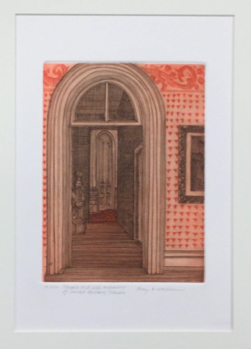Terrace Hill w/Engraving of Sankt; Gottard,Mainz; 11/25 by Amy Worthen 