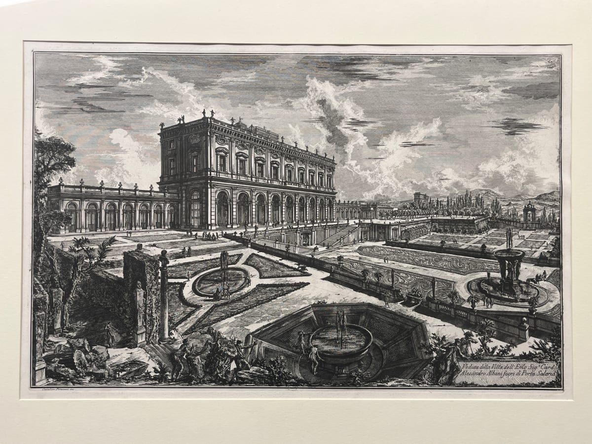 Vedute di Roma (Views of Rome): The Villa Albani by Giovanni Battista Piranesi 