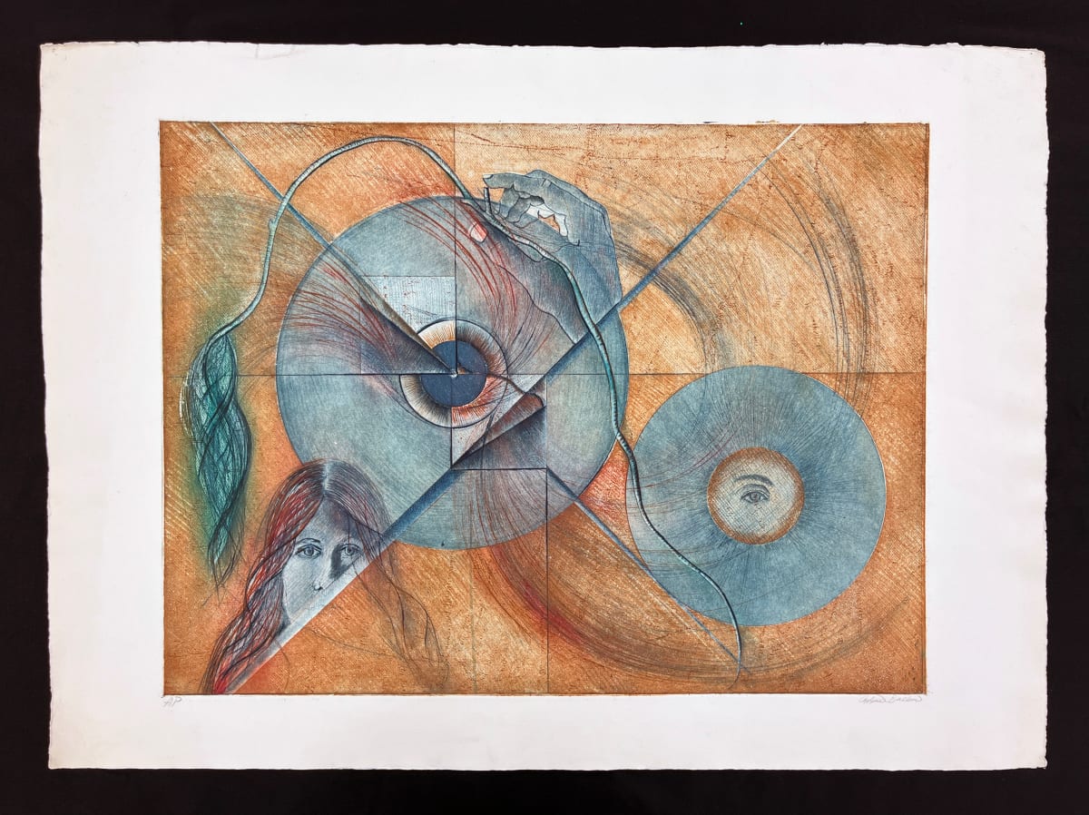 Title unknown (woman with spheres and eyes) by Andrew Balkin 