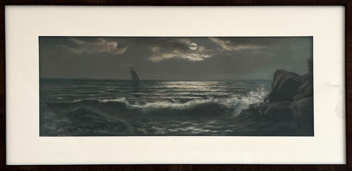 Seascape Pastel by Flora Clawson Williams, Image 1.