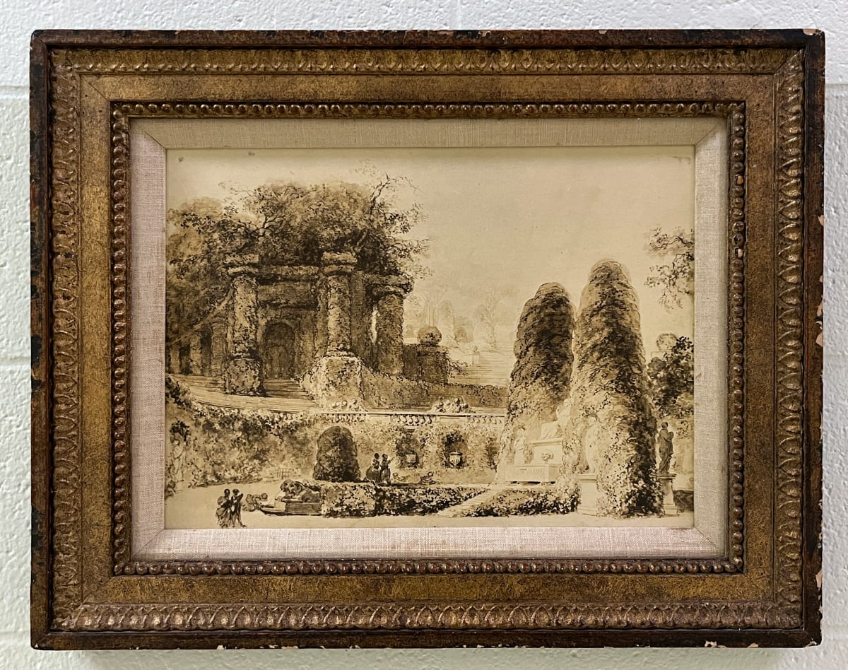 Park Landscape (reproduction) by Jean-Honoré Fragonard 