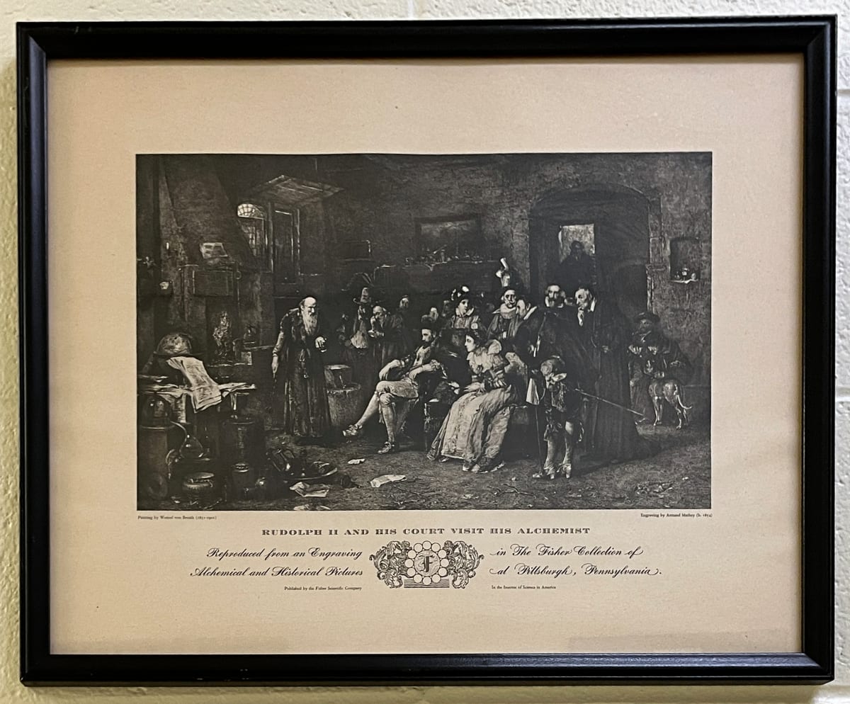 Rudolph II and His Court Visit His Alchemist (reproduction) by Wenzel von Brozik 