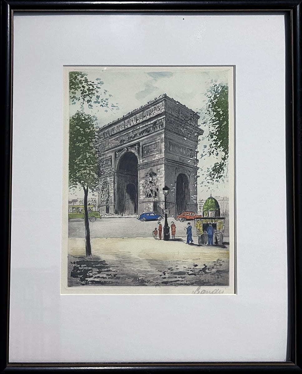 Arc de Triomphe, Streets of Paris by Leandri 