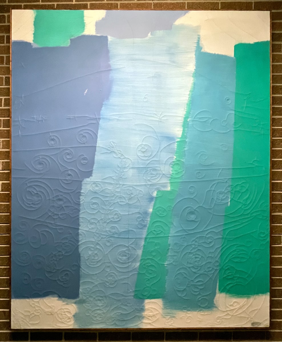 Blue, Green and Form by Carl Holty 