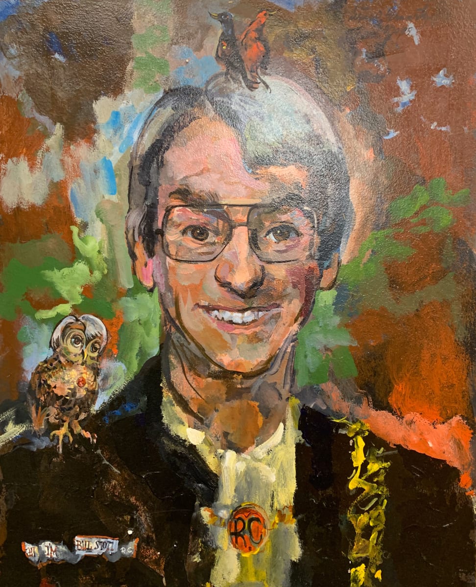 President William R. Stott (1985-1995) by Lester O. Schwartz 