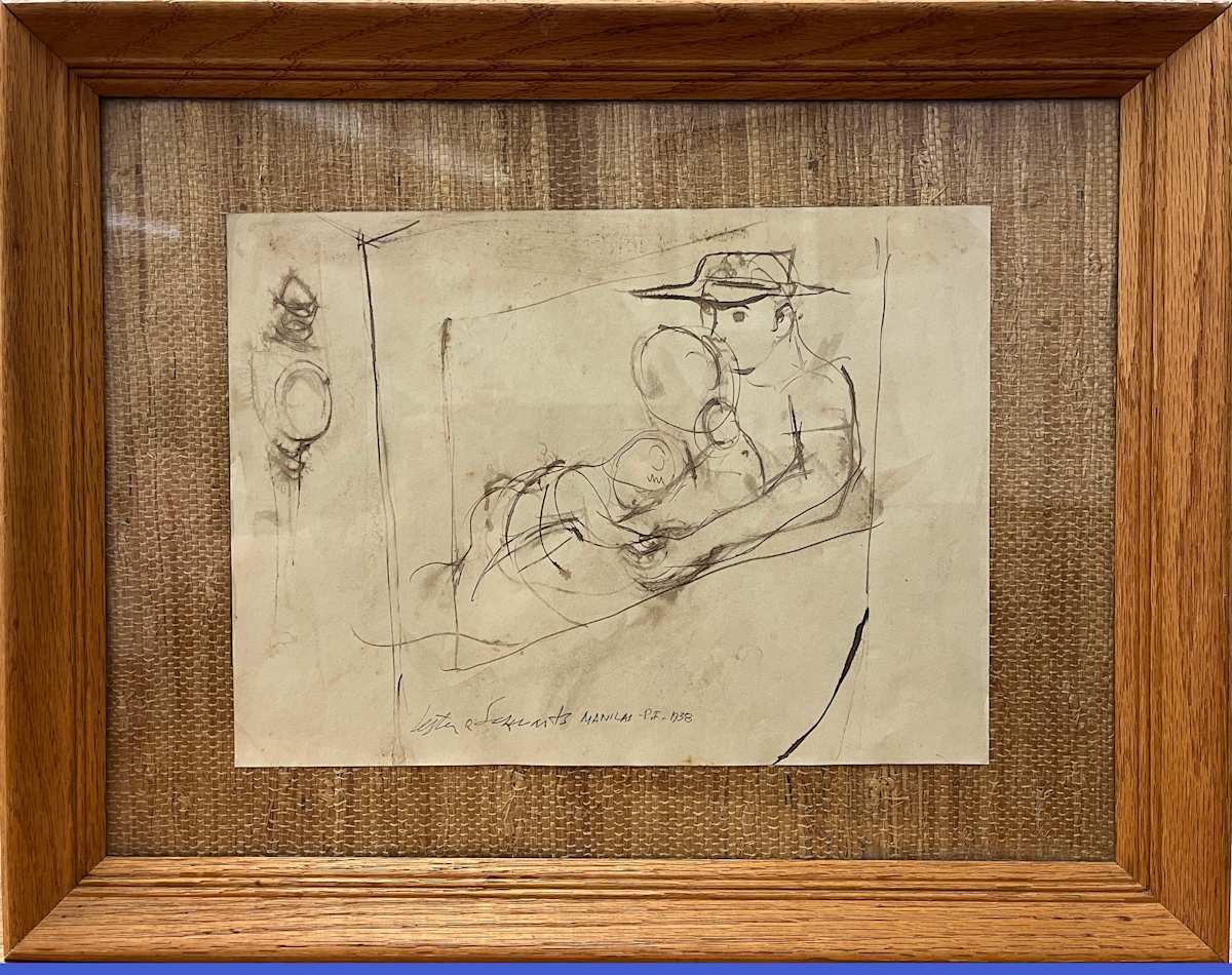 Ink and wash by Lester O. Schwartz, Image 1.
