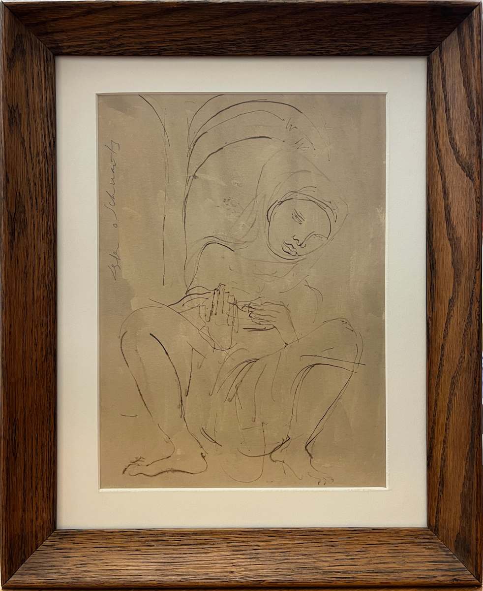 Ink and wash by Lester O. Schwartz, Image 1.