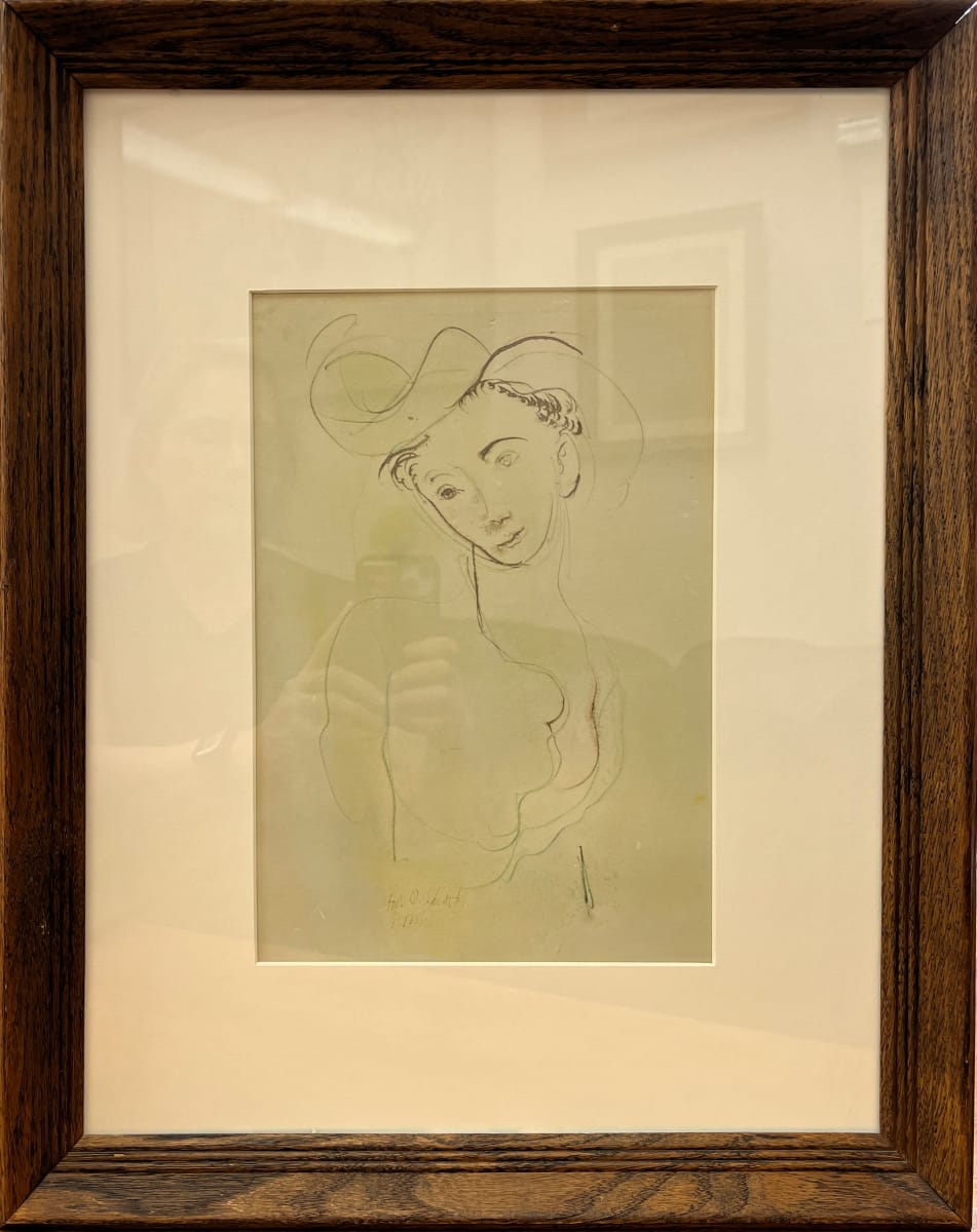 Ink and pencil by Lester O. Schwartz 