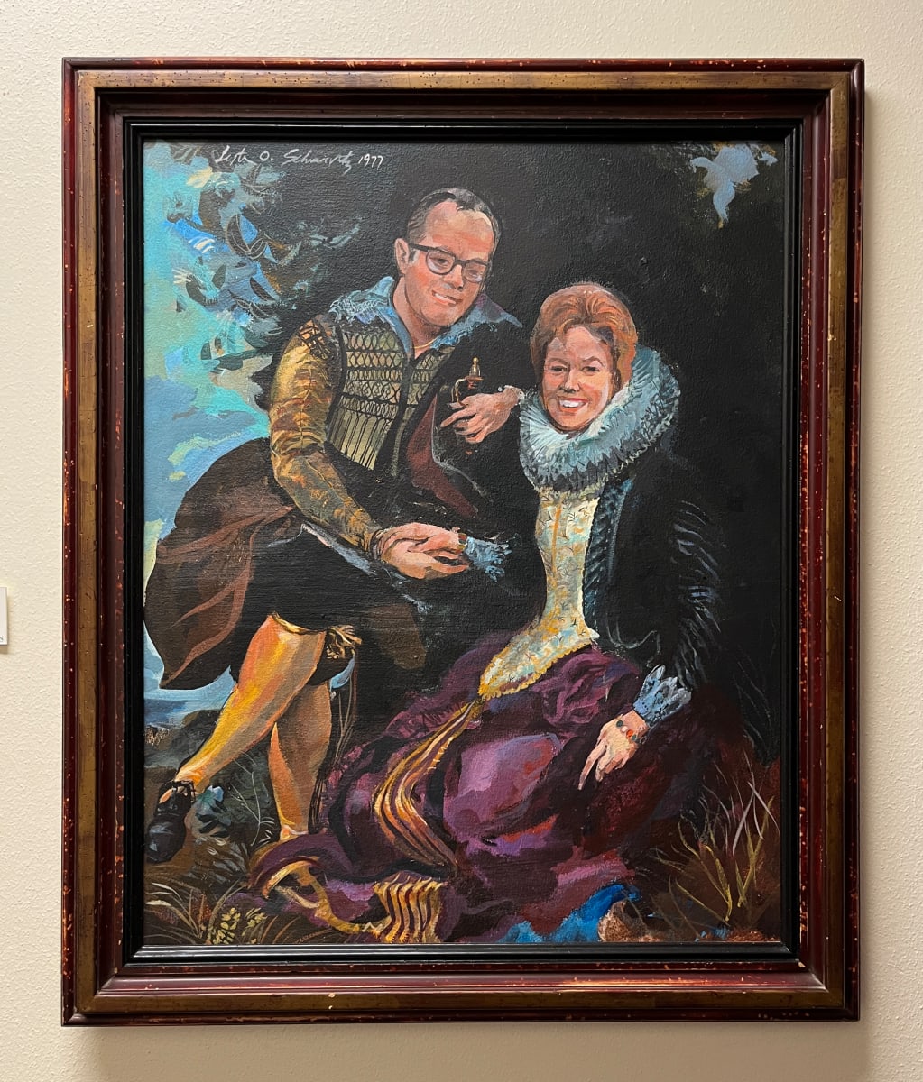 Bernard S. & Natalie Adams by Lester O. Schwartz, Image 1.