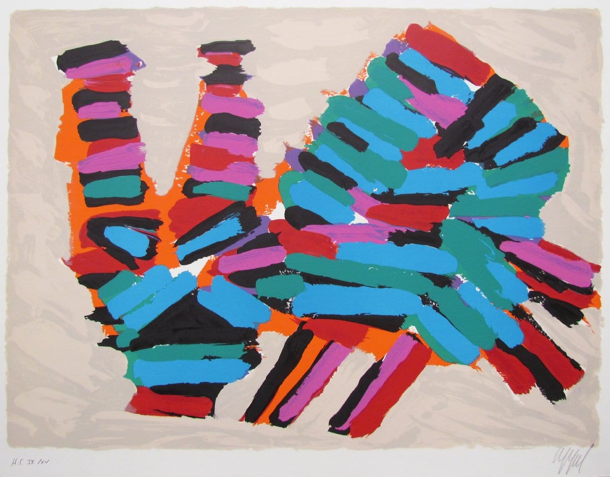 Frightened Cat by Karel Appel 