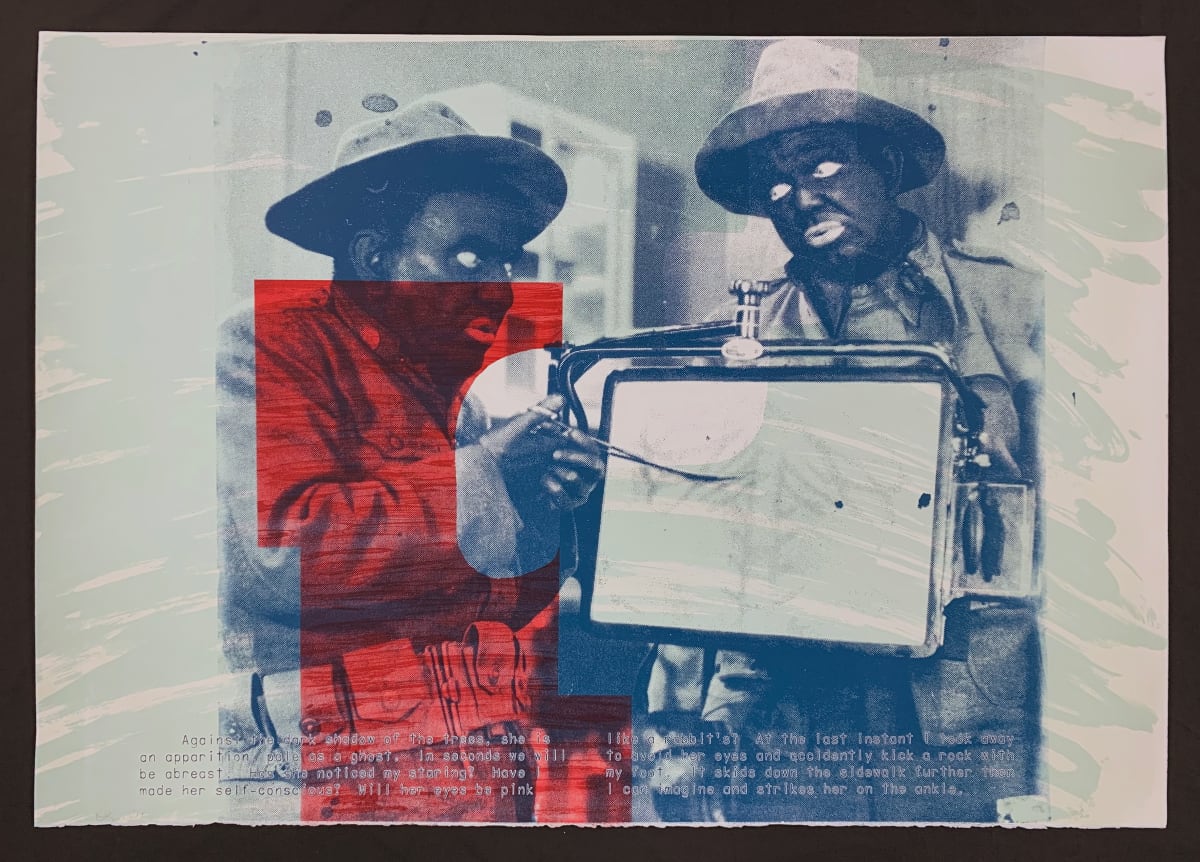Composition Red,White & Blue by Vernon Fisher 