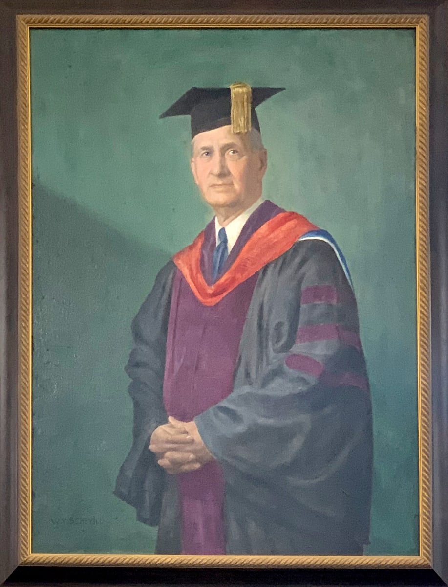 Silas Evans Portrait by William V. Schevill 