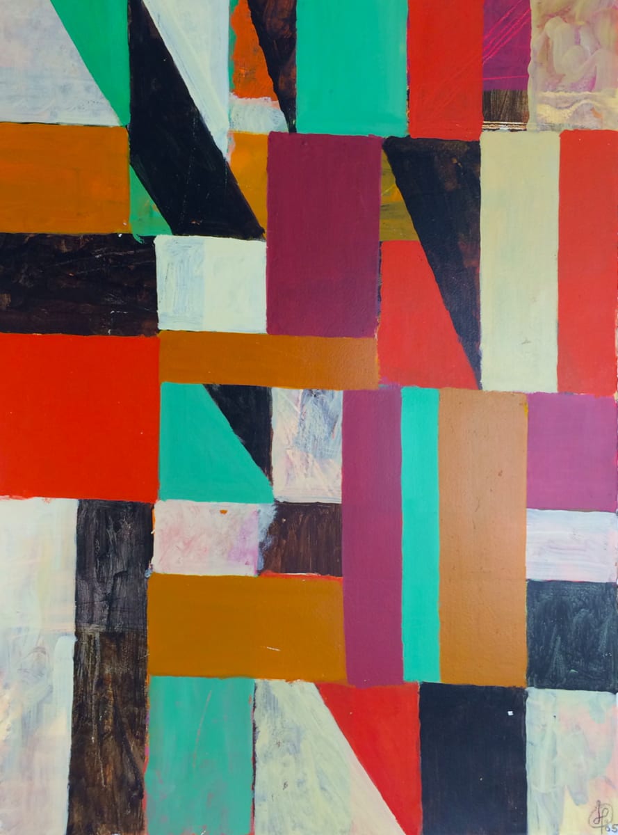 Untitled 1-2166, oil paint on paper by Irving Bogle Haynes 