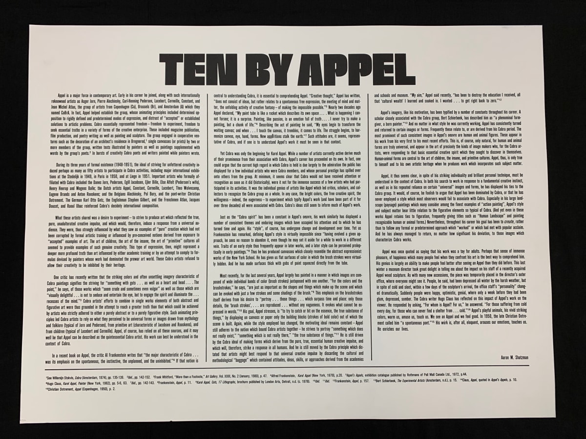 foreword by Karel Appel 