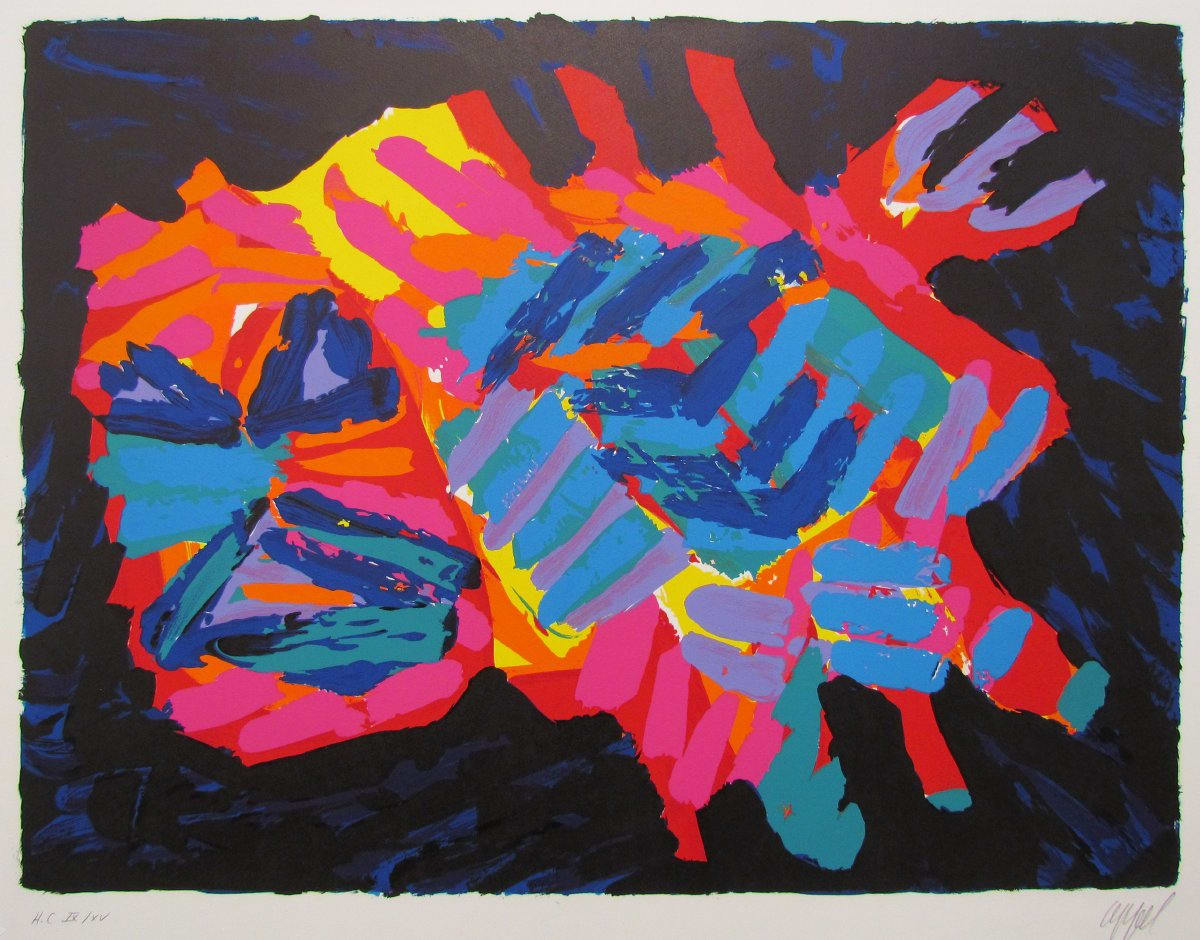 Luminous Cat by Karel Appel 