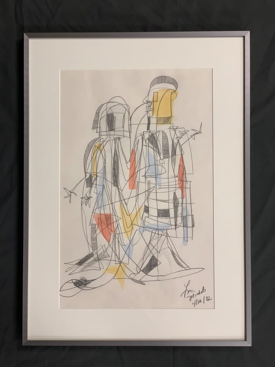 Pencil and Watercolor by Lon P. Michels 