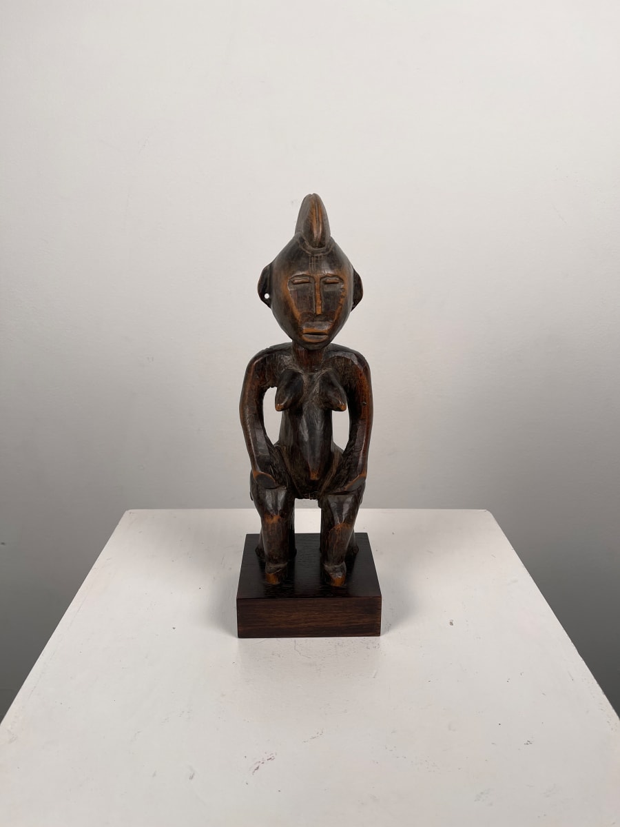 Senufo Seated Female Figure with Inagaki Stand by Senufo culture 