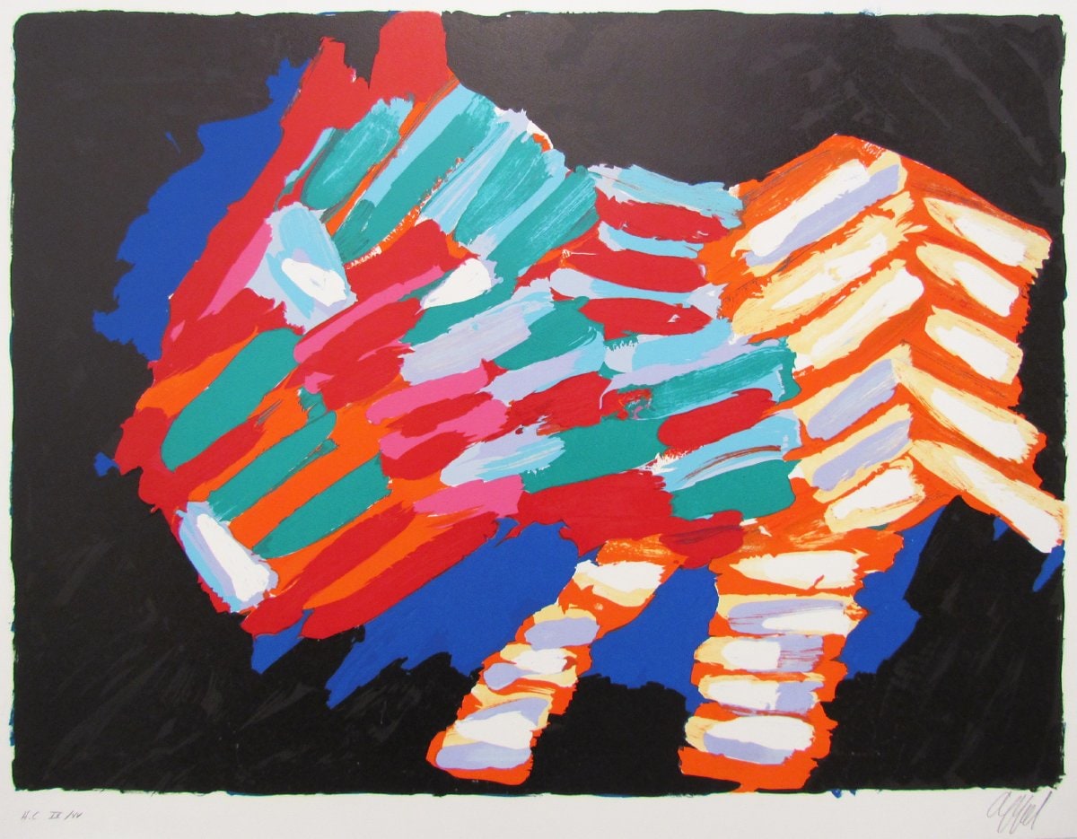 Cat in the Night by Karel Appel, Image 1.