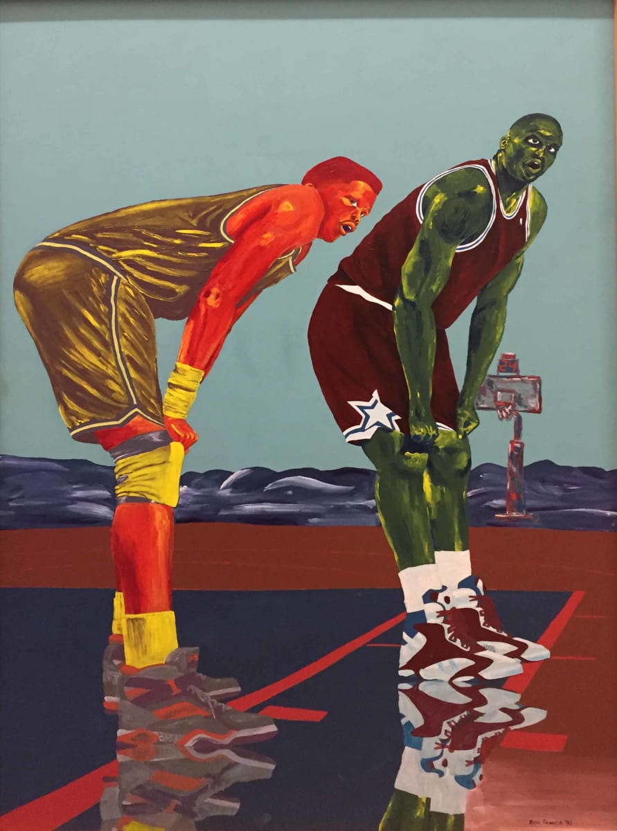 Seven-footers time out by Don Francis 