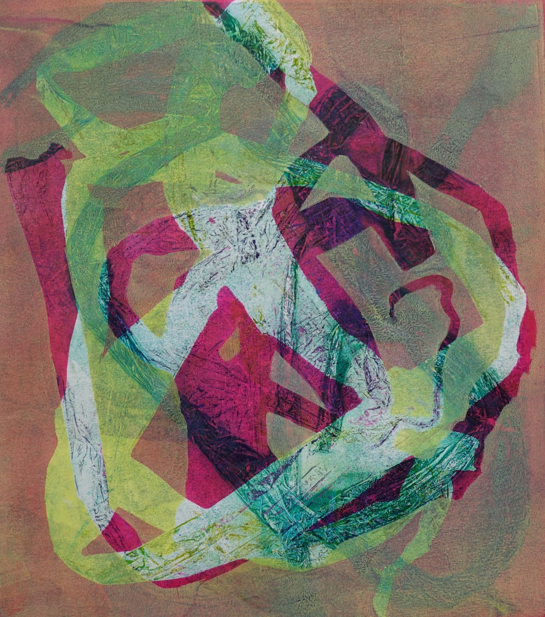 Shape Shifter by Kathy Cornwell  Image: Shape Shifter, a fine art monotype by artist Kathy Cornwell