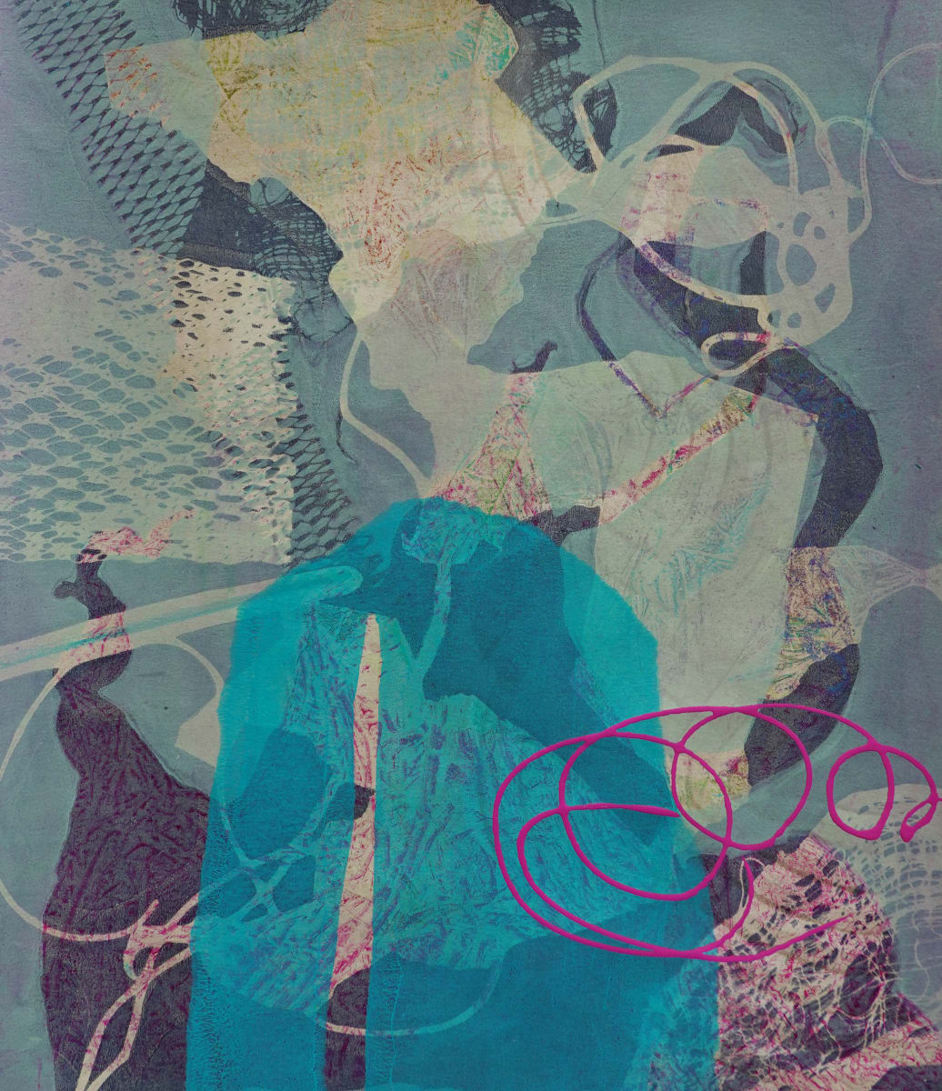 Graphite Slurry by Kathy Cornwell  Image: Graphite Slurry is a fine art monotype.