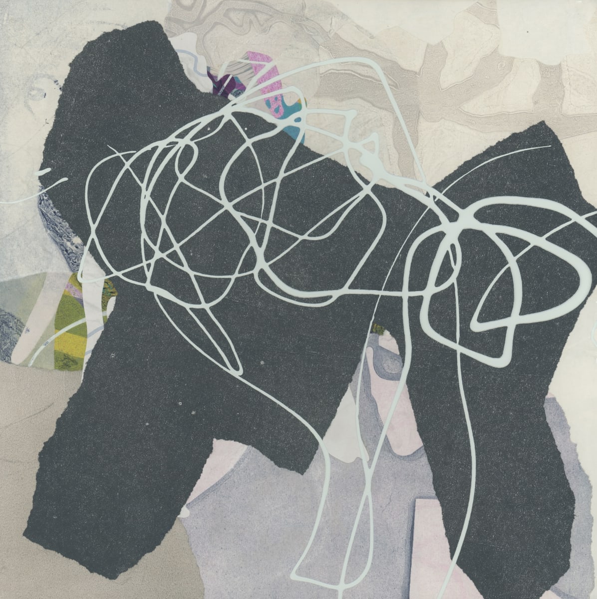 Moon Rock by Kathy Cornwell  Image: "Moon Rock" is a mixed media collage