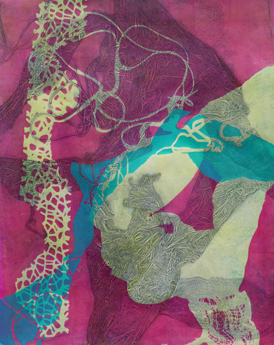 Pratfalls and Pitfalls by Kathy Cornwell  Image: Pratfalls and Pitfalls is a fine art monotype.