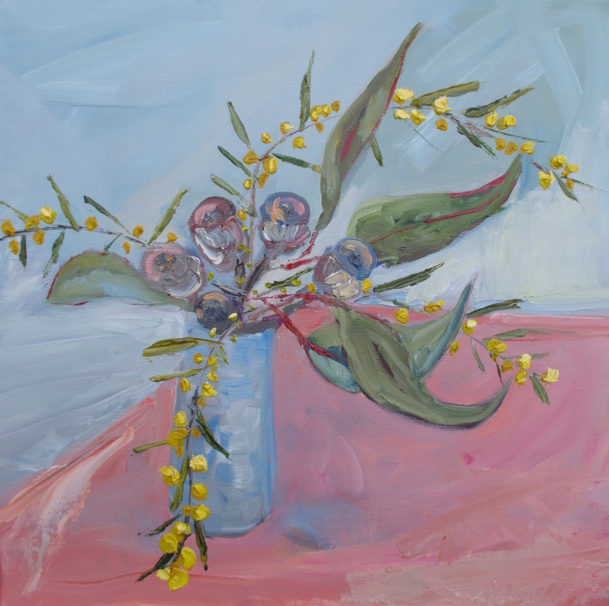 Gumnuts and Acacia by Wendy Jagger, Image 1.