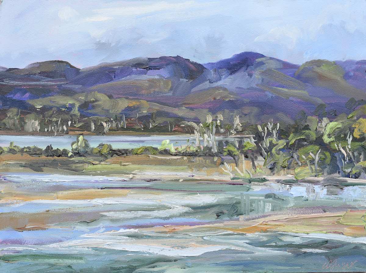 Across Mallacoota Inlet by Wendy Jagger 