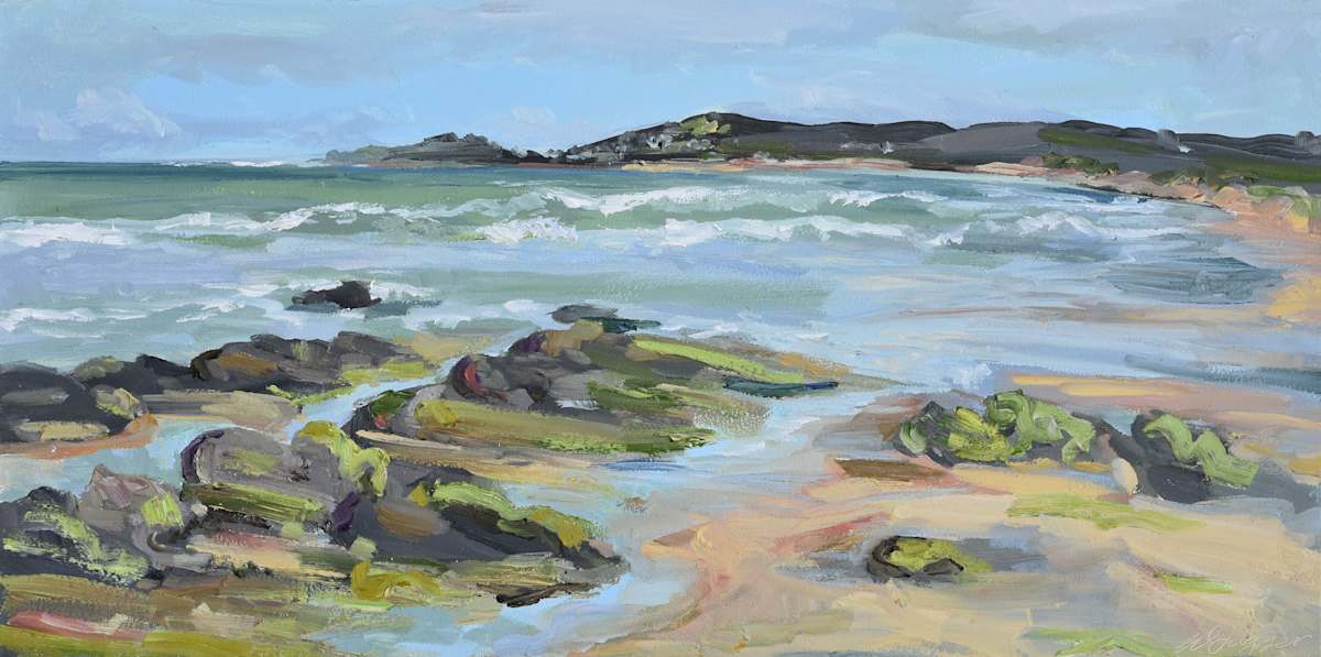 Across To Marengo by Wendy Jagger  Image: Painted on location in Apollo Bay