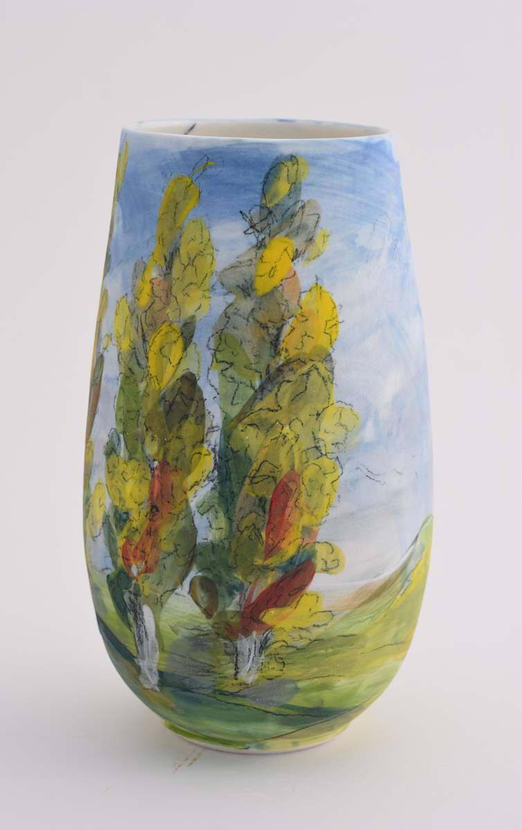Autumn Poplars by Wendy Jagger, Image 1.