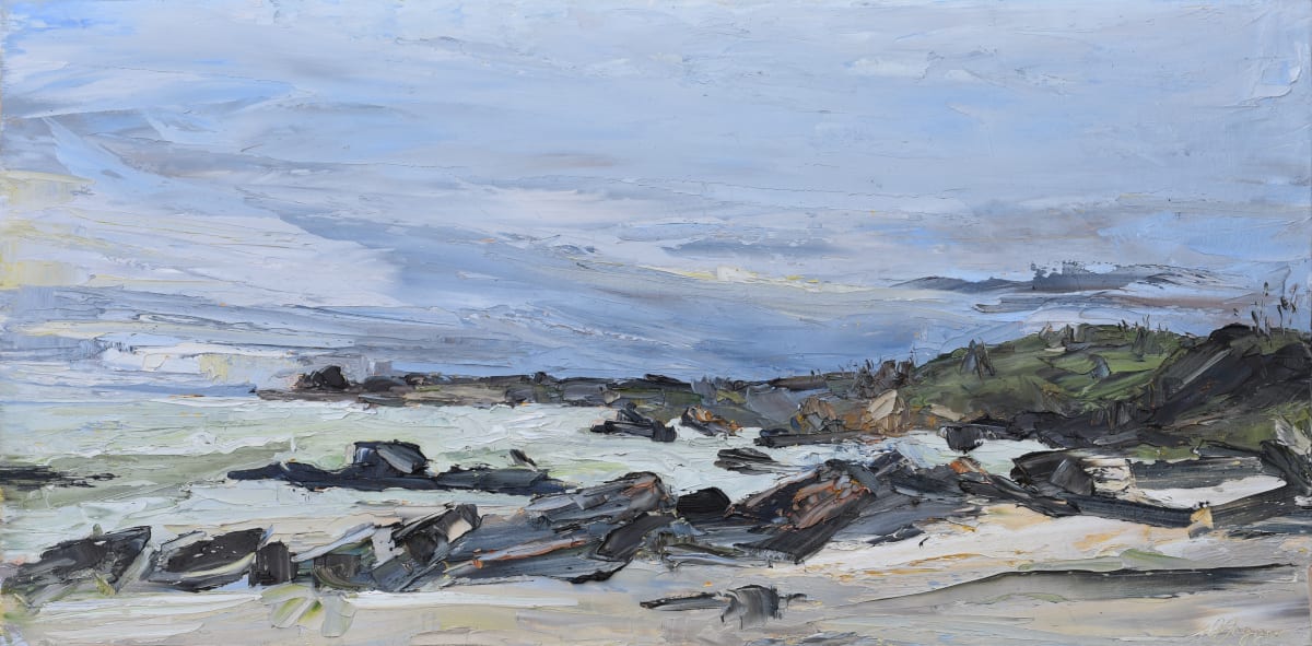 Last One On Quarry Beach by Wendy Jagger 