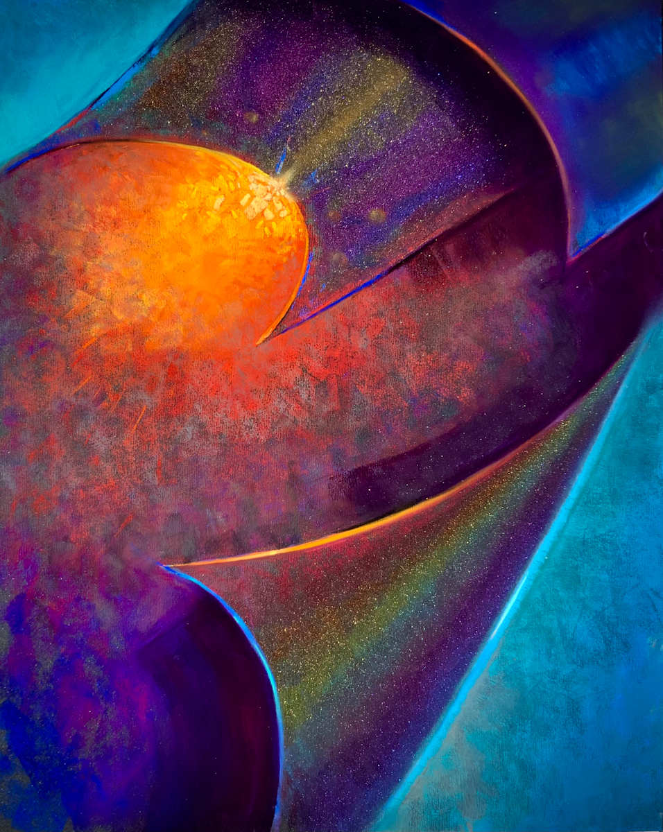 INTERNAL COMBUSTION by Laura Pollak  Image: We all have roaring fires that burn within us fueling us as we try to contain the fiery emotions.   