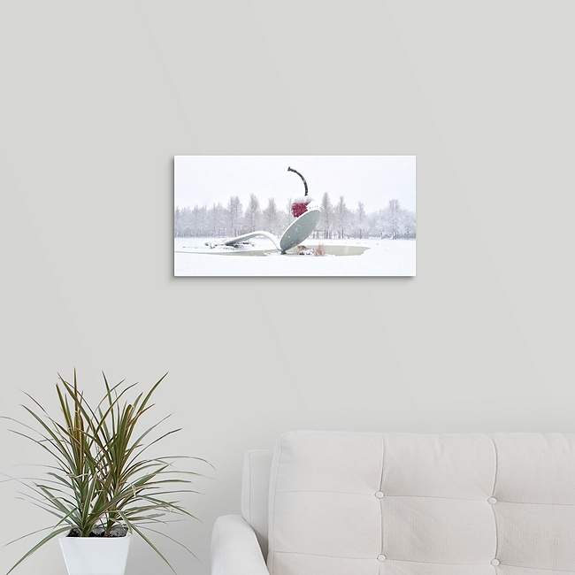Spoon and Cherry in Winter (metal print) by Lisa Drew, Image 2.